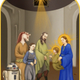 Illustration for article titled Jar Jar Binks attains sainthood in deranged emStar Wars/em religious art